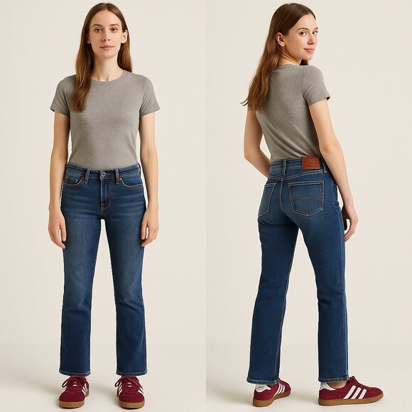 Lucky Brand Women's Straight Leg Jeans - Dark Blue - Picture 4 of 16